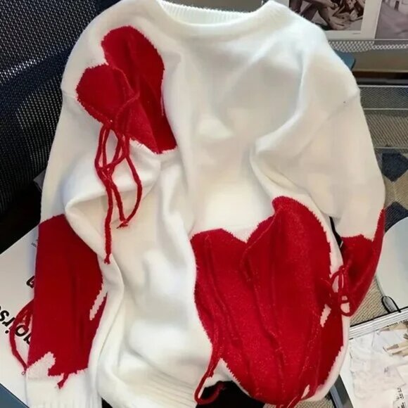 Bleeding Hearts Cozy Pullover Sweater - Picture 3 of 7